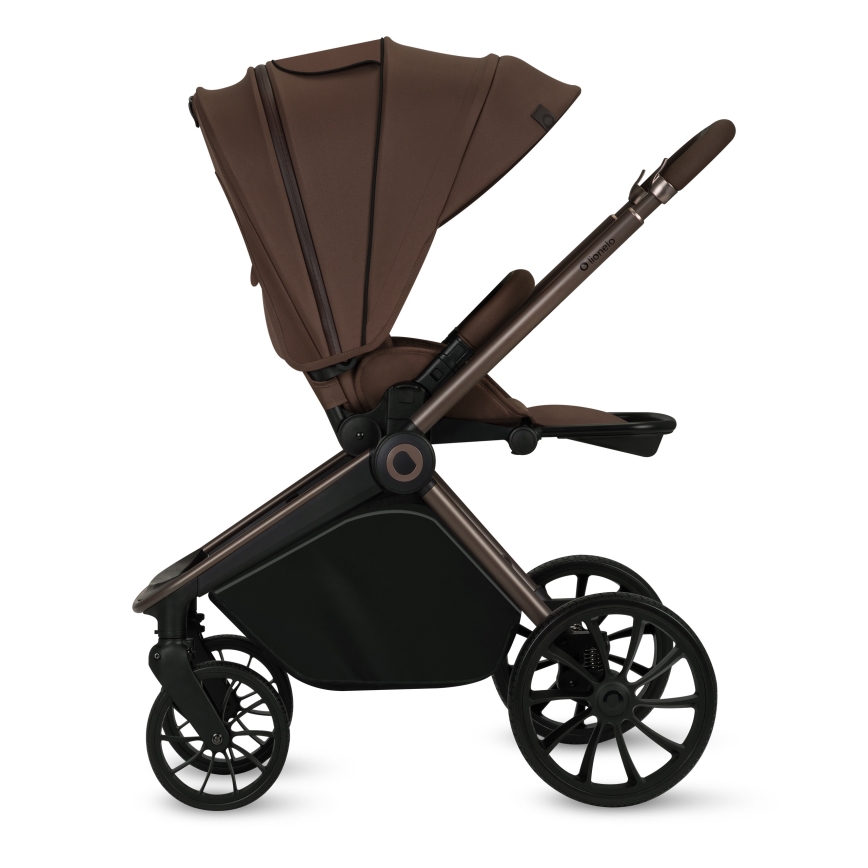 Lionelo - Kombinerad barnvagn 3-i-1 MIKA PLUS Mocha Mousse