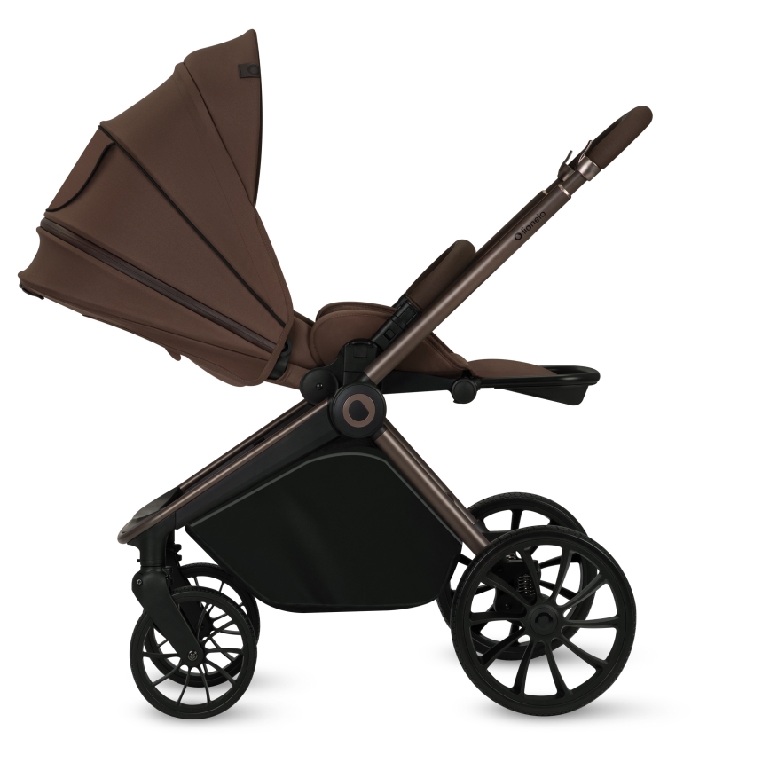 Lionelo - Kombinerad barnvagn 3-i-1 MIKA PLUS Mocha Mousse
