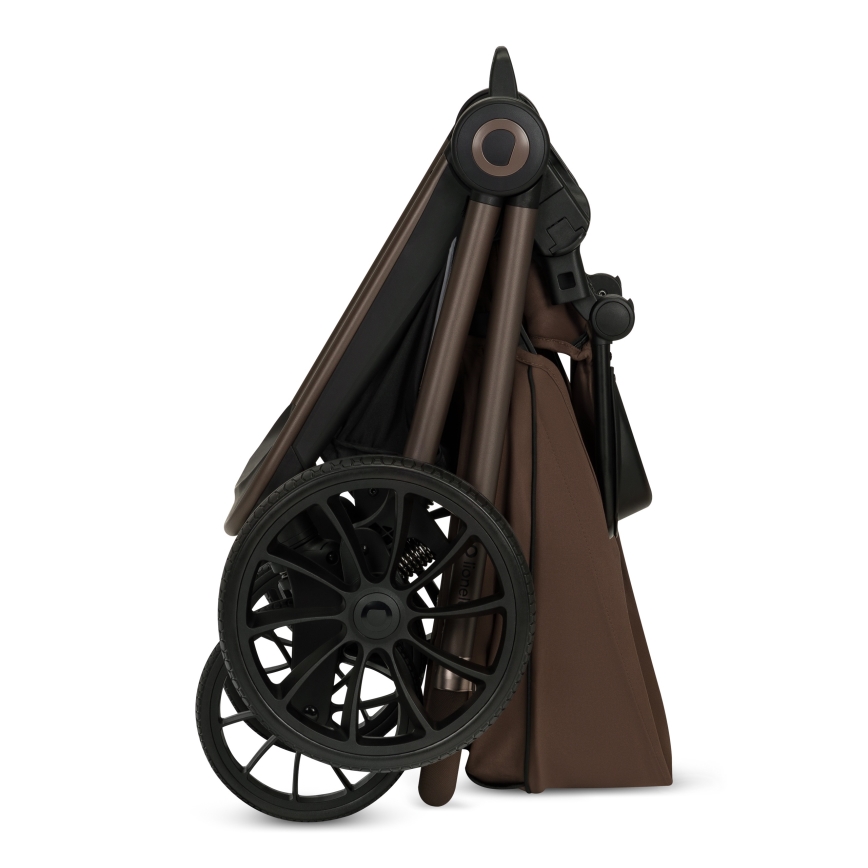 Lionelo - Kombinerad barnvagn 3-i-1 MIKA PLUS Mocha Mousse