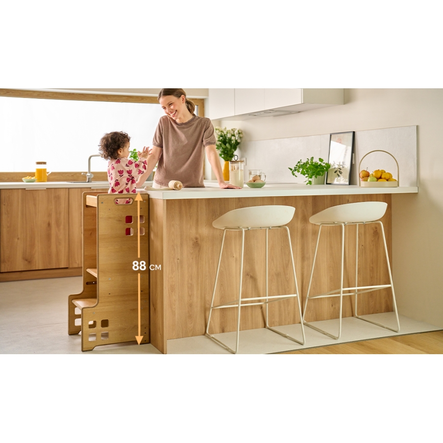 Lionelo - Lärande stegpall CASS Natural