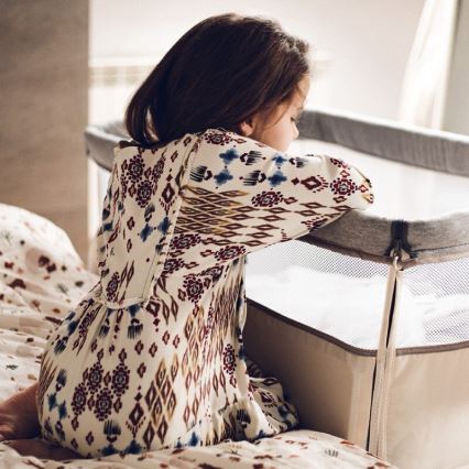 Lionelo LEONIE 3 i 1 spjälsäng, grå/beige