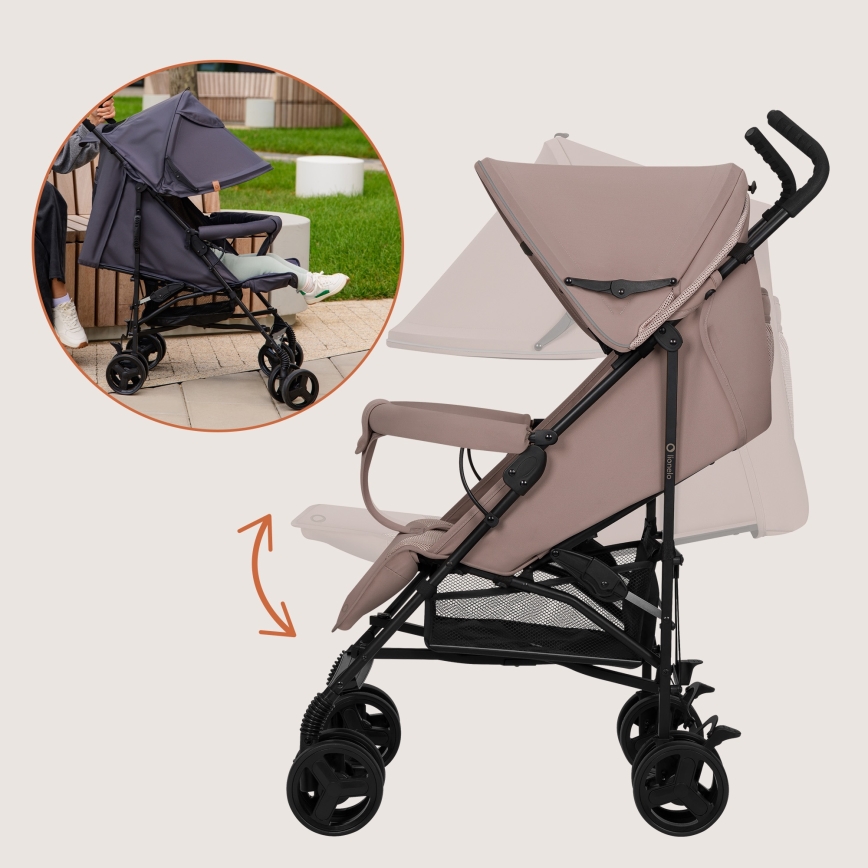 Lionelo - Paraplyvagn ELIA Beige Taupe