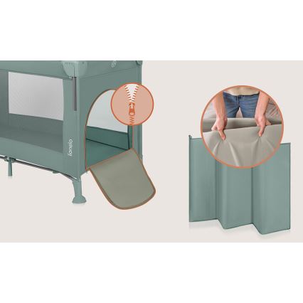 Lionelo - Resesäng 3-i-1 ELLEN Green Sage