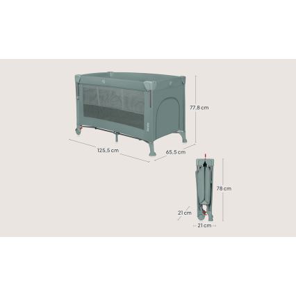Lionelo - Resesäng 3-i-1 ELLEN Green Sage