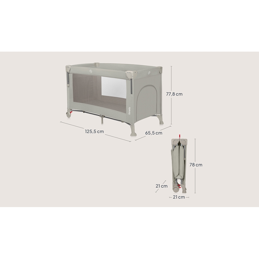 Lionelo - Resesäng 3-i-1 ELLEN Sandbeige