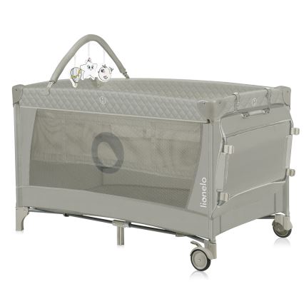 Lionelo - Resesäng FLOWER Cappuccino