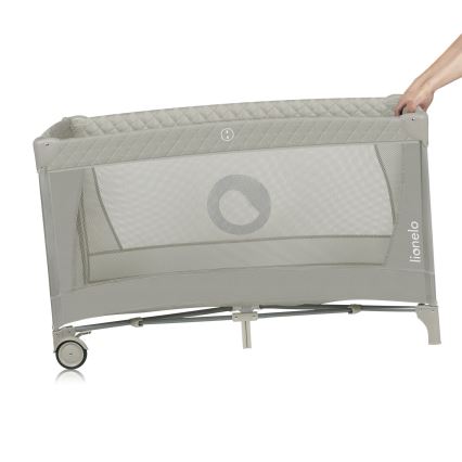 Lionelo - Resesäng FLOWER Cappuccino