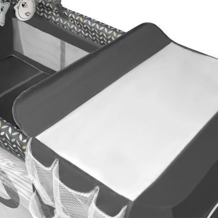 Lionelo - Resesäng FLOWER Grå Scandi