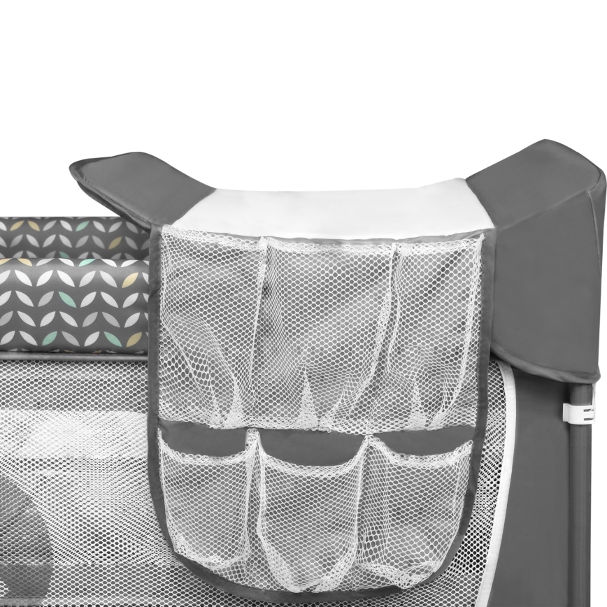 Lionelo - Resesäng FLOWER Grå Scandi