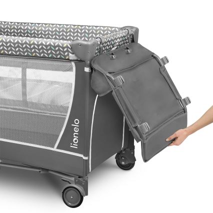 Lionelo - Resesäng FLOWER Grå Scandi