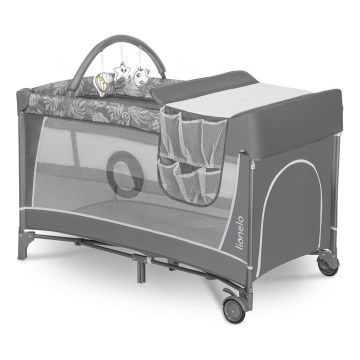 Lionelo - Resesäng FLOWER Grey Stone