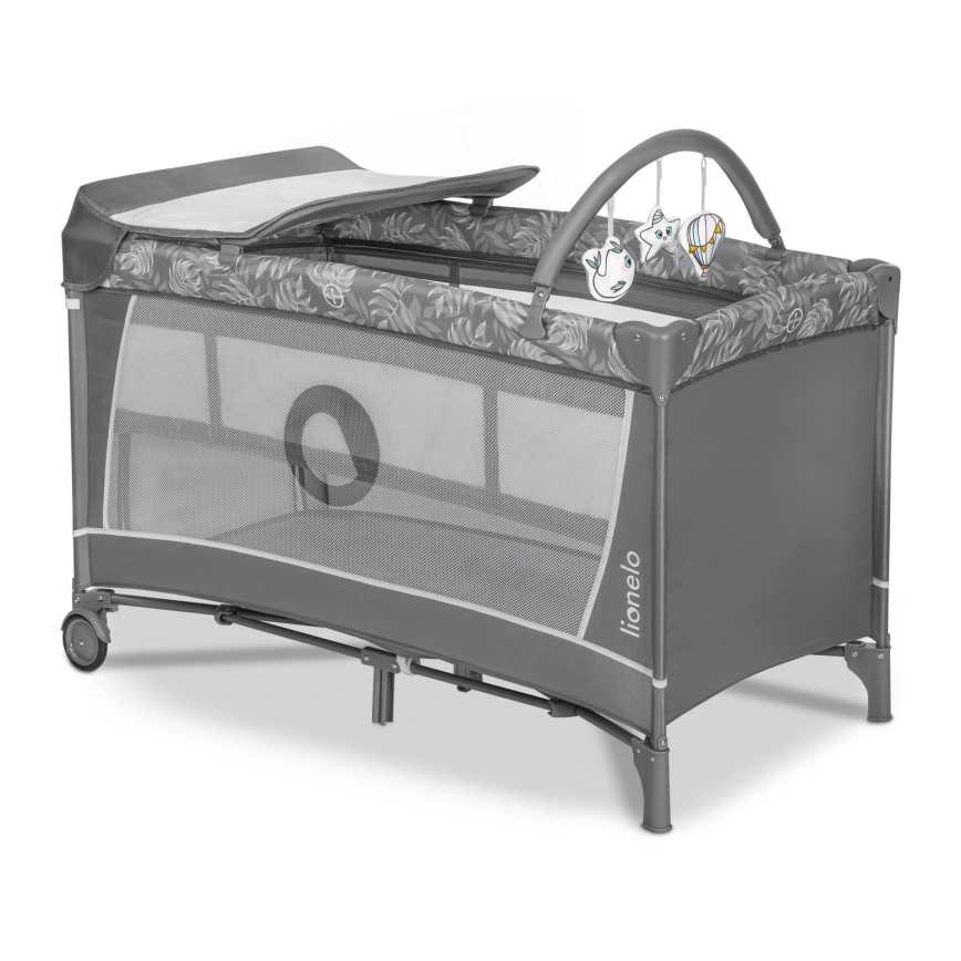 Lionelo - Resesäng FLOWER Grey Stone