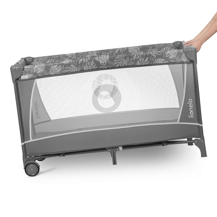 Lionelo - Resesäng FLOWER Grey Stone