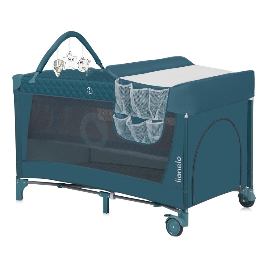 Lionelo - Resesäng FLOWER Grön/Turkos