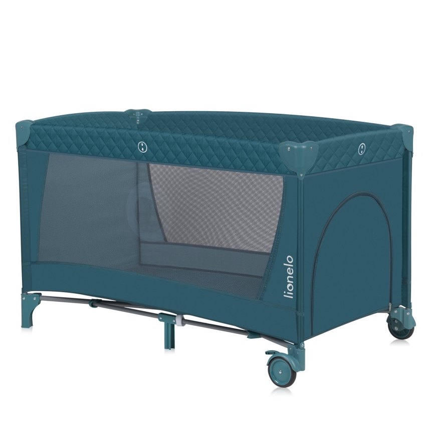 Lionelo - Resesäng FLOWER Grön/Turkos