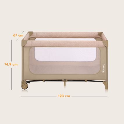 Lionelo - Resesäng JASMIN EASY FOLD Beige Sand