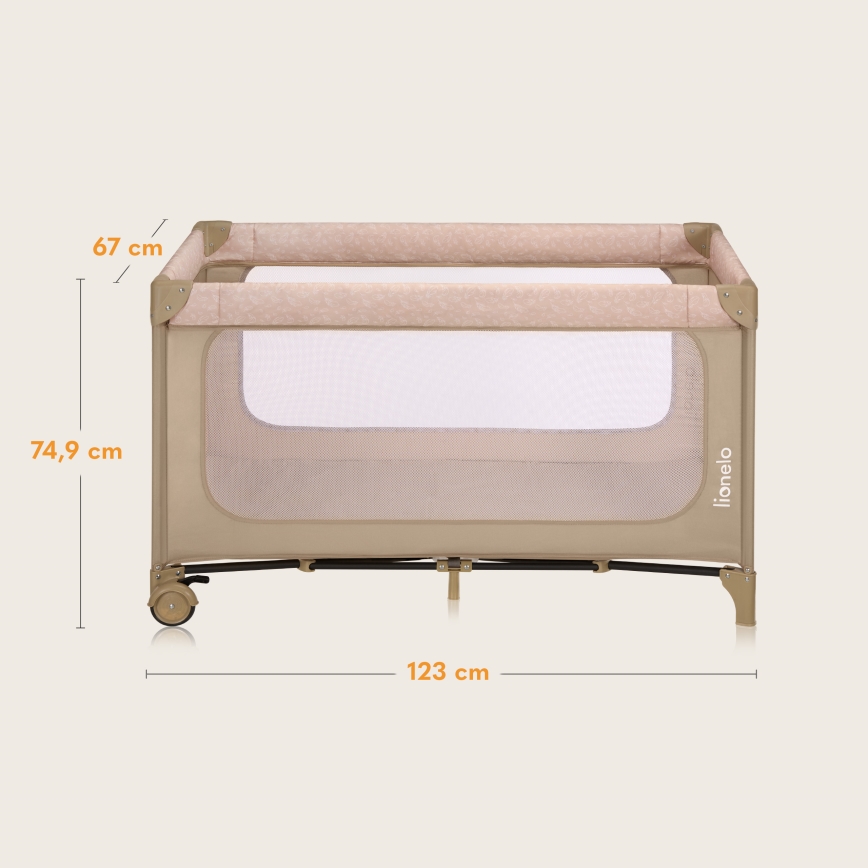 Lionelo - Resesäng JASMIN EASY FOLD Beige Sand