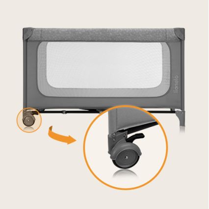 Lionelo - Resesäng JASMIN EASY FOLD Grey Stone