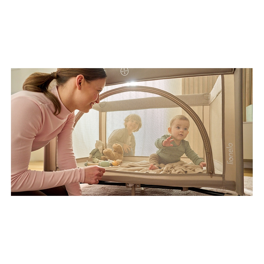 Lionelo - Resesäng LAURA Beige Sand