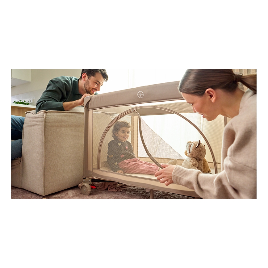 Lionelo - Resesäng LAURA Beige Sand