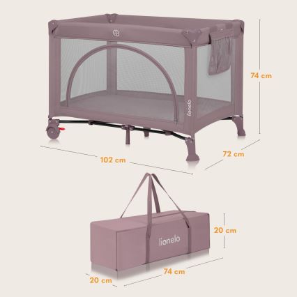 Lionelo - Resesäng LAURA Rosa Nude