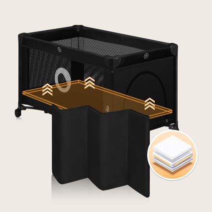 Lionelo - Resesäng STEFI Black Carbon