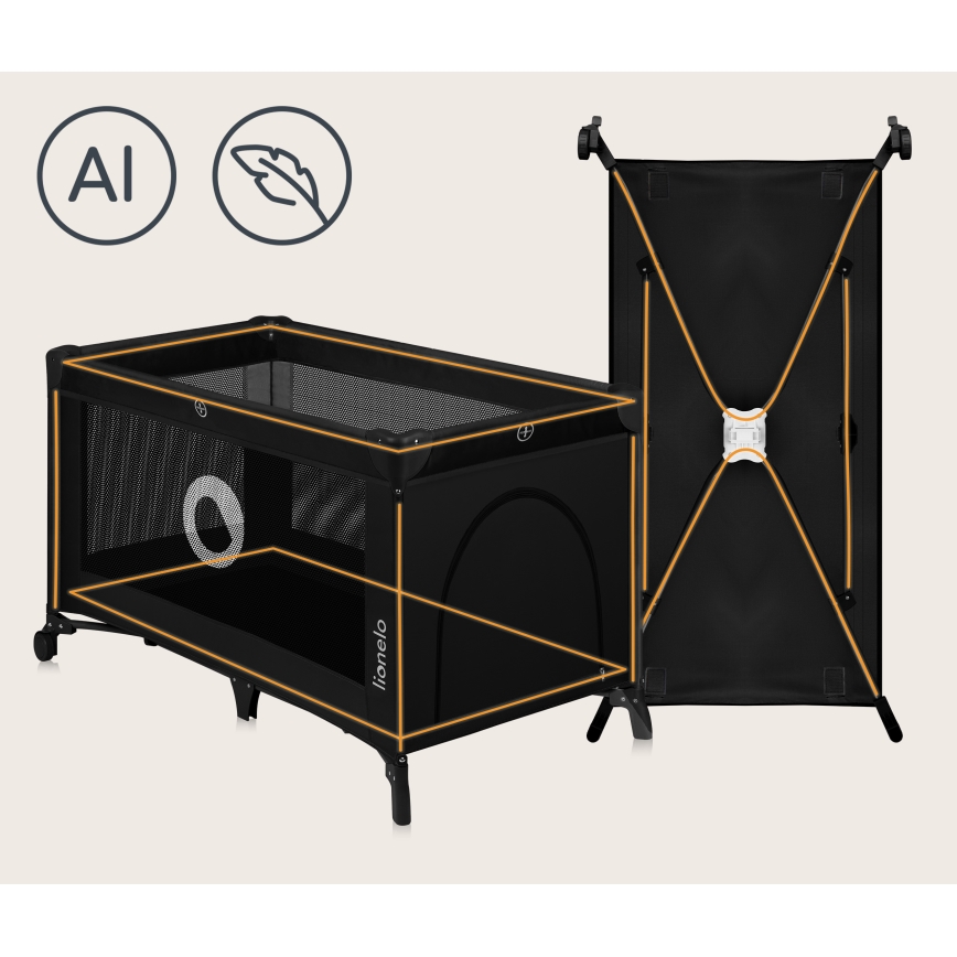 Lionelo - Resesäng STEFI Black Carbon