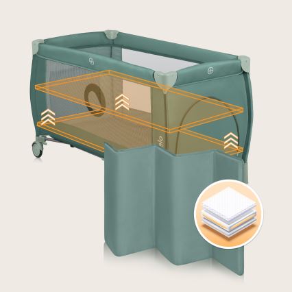 Lionelo - Resesäng STEFI PLUS Olivgrön