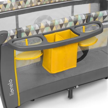 Lionelo - Resesäng SVEN PLUS grå/gul