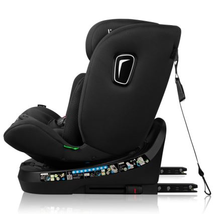 Lionelo - Roterbar bilbarnstol BRAVE i-Size med bas 40-150 cm Black Carbon