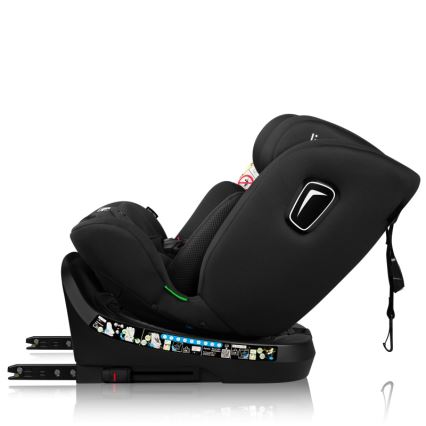 Lionelo - Roterbar bilbarnstol BRAVE i-Size med bas 40-150 cm Black Carbon