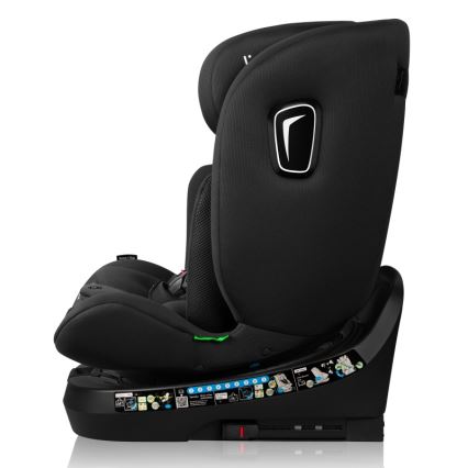 Lionelo - Roterbar bilbarnstol BRAVE i-Size med bas 40-150 cm Black Carbon