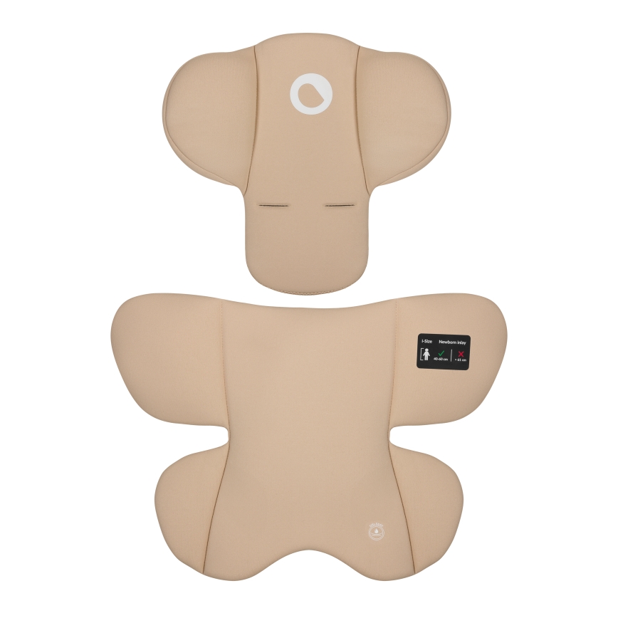 Lionelo - Roterbar bilbarnstol med bas ASTRID SET i-Size 40-87 cm Sandbeige