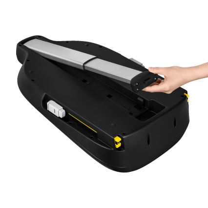 Lionelo - Roterbar bilbarnstol med bas ASTRID SET i-Size 40-87 cm Svart/Grå