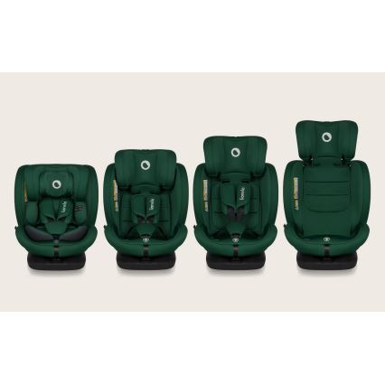 Lionelo - roterbar bilbarnstol med bas BASTIAAN i-Size 40-150 cm Green Forest