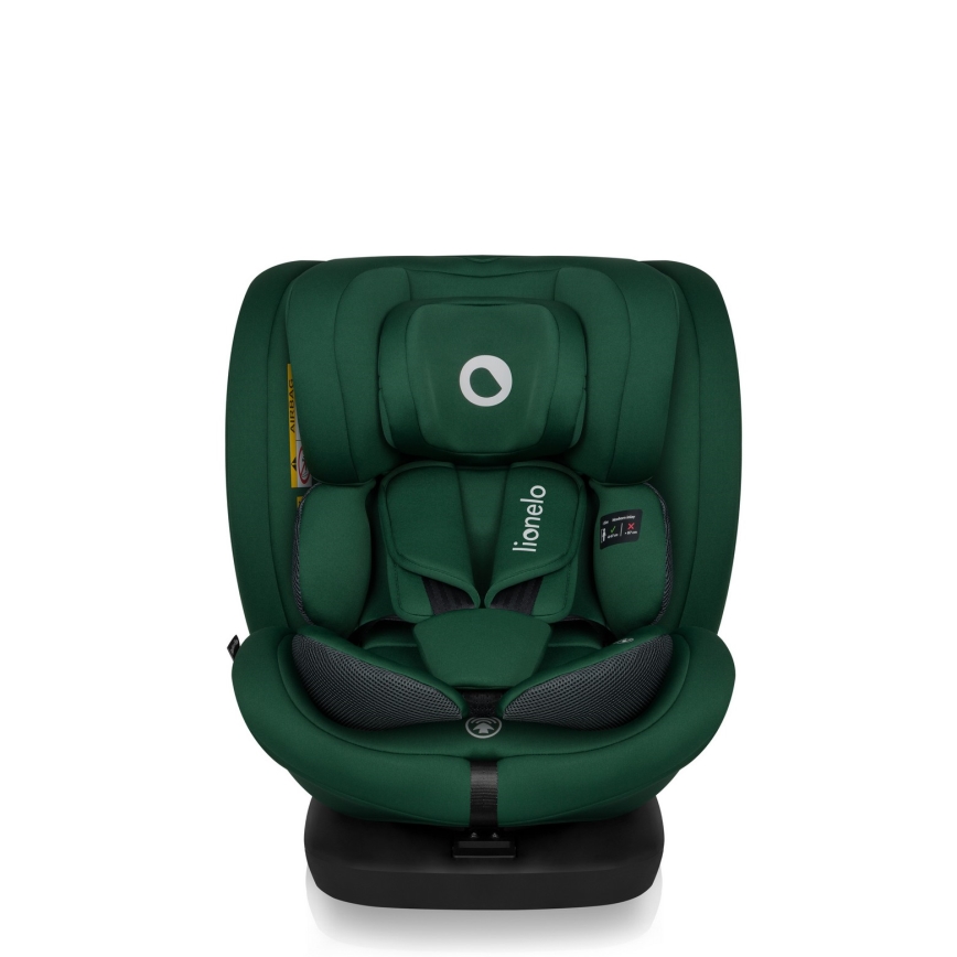 Lionelo - roterbar bilbarnstol med bas BASTIAAN i-Size 40-150 cm Green Forest