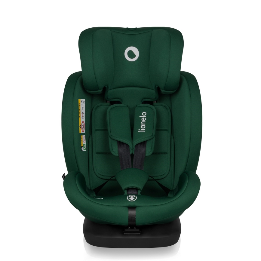Lionelo - roterbar bilbarnstol med bas BASTIAAN i-Size 40-150 cm Green Forest