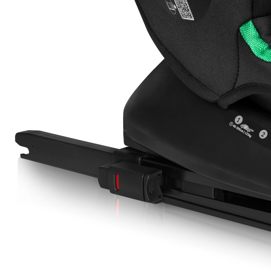 Lionelo - Roterbar bilbarnstol med bas BASTIAAN i-Size 40-150 cm Pink Rose