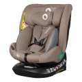 Lionelo - Roterbar bilbarnstol med bas BASTIAAN ONE i-Size 40-150 cm beige sand