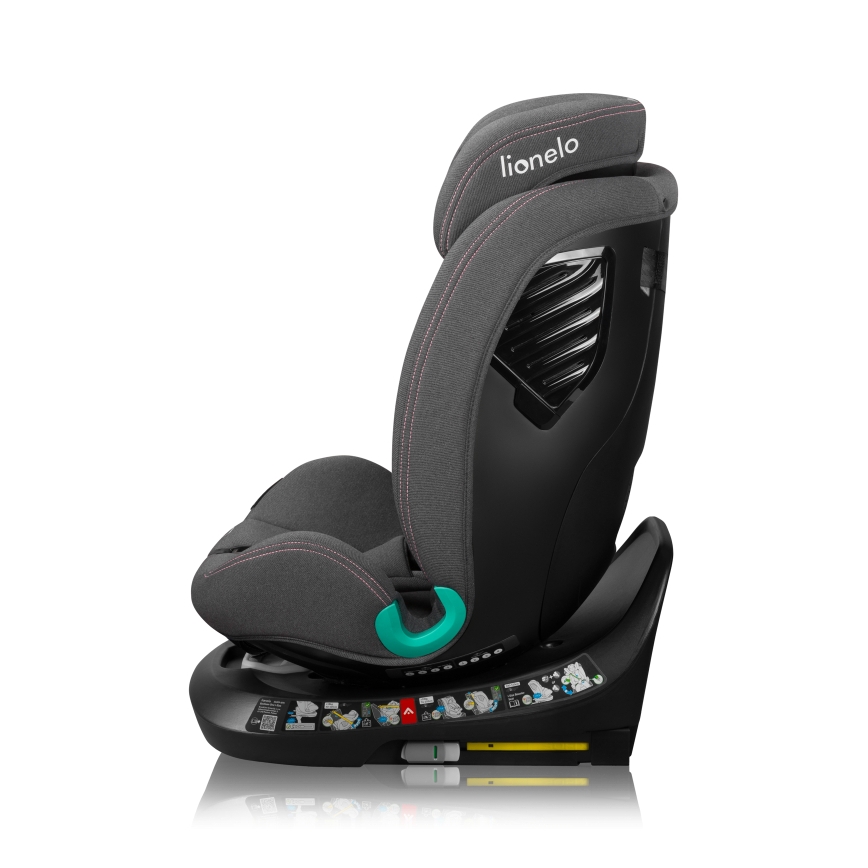 Lionelo - Bilbarnstol med vridbar bas BASTIAAN ONE i-Size 40-150 cm rosenrosa