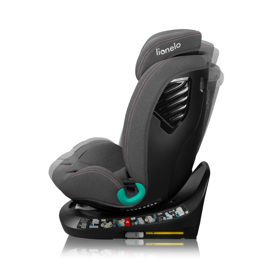 Lionelo - Bilbarnstol med vridbar bas BASTIAAN ONE i-Size 40-150 cm rosenrosa