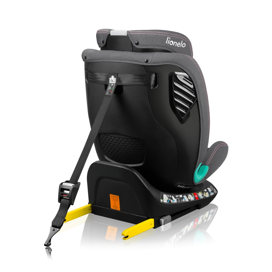 Lionelo - Bilbarnstol med vridbar bas BASTIAAN ONE i-Size 40-150 cm rosenrosa