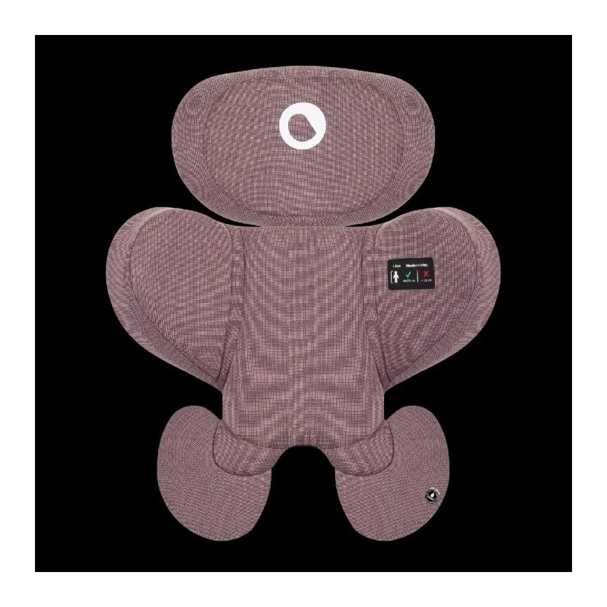 Lionelo - Roterbar bilbarnstol med bas HARMONY i-Size 40-150 cm rosa