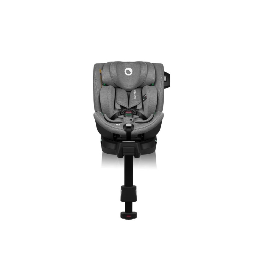 Lionelo - Roterbar bilbarnstol med bas HARMONY i-Size 40-150 cm svart/grå