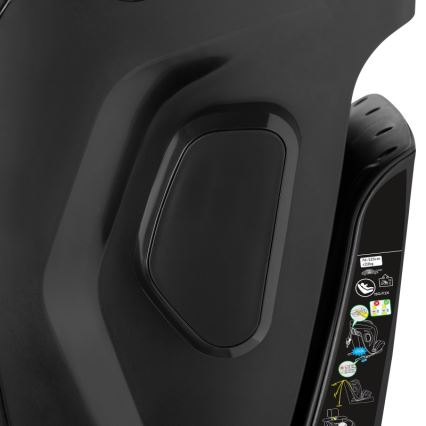 Lionelo - Roterbar bilbarnstol med bas HARPER i-Size 76-150 cm Black Carbon