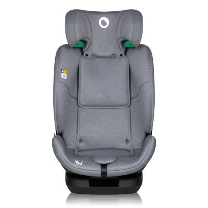 Lionelo - Roterbar bilbarnstol med bas LAVENDER i-Size 76-150 cm Stengrå