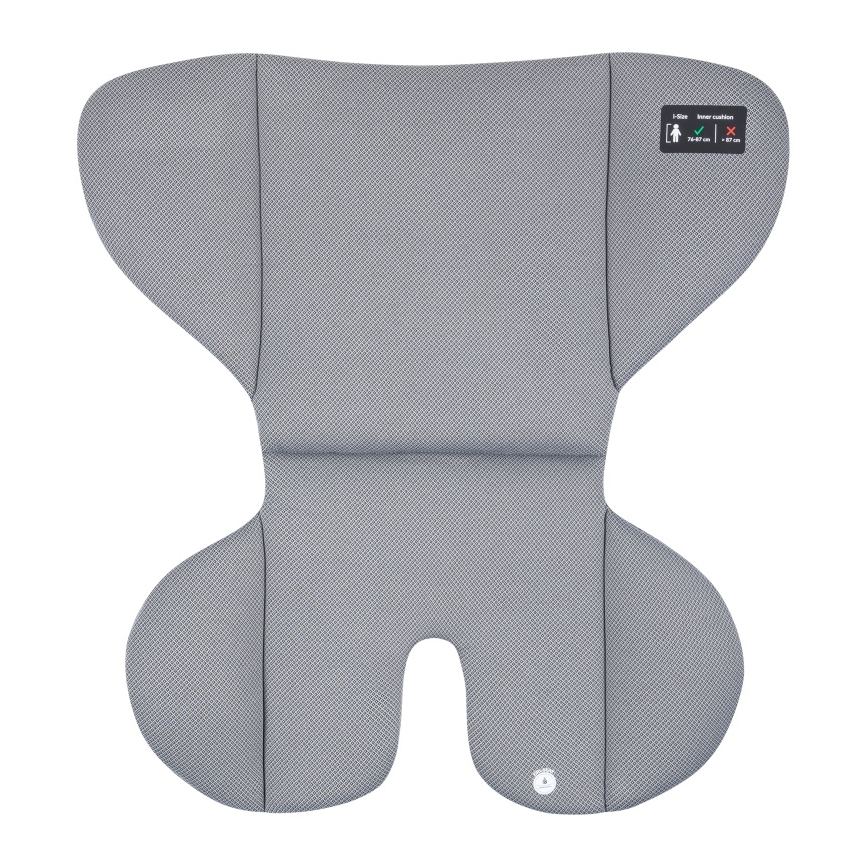 Lionelo - Roterbar bilbarnstol med bas LAVENDER i-Size 76-150 cm Stengrå