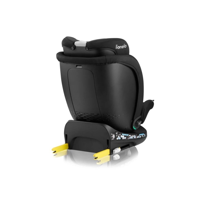 Lionelo - Roterbar bilbarnstol med bas NAVY i-Size 40-150 cm svart