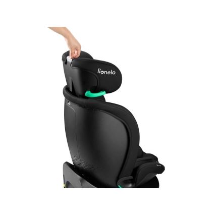 Lionelo - Roterbar bilbarnstol med bas NAVY i-Size 40-150 cm svart