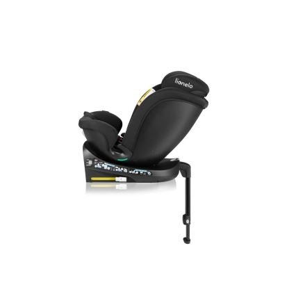 Lionelo - Bilbarnstol med bas, roterbar NAVY i-Size 40-150 cm svart